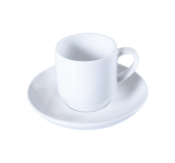 5.5cm Stacking Tea Cup (76x76x65mm) 190cc